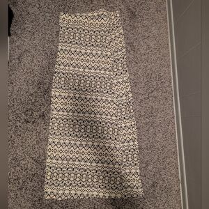 The Limited Black and Cream Maxi Skirt